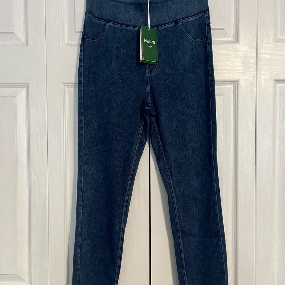 HALARA Women's Stretchy Denim LEGGINGS